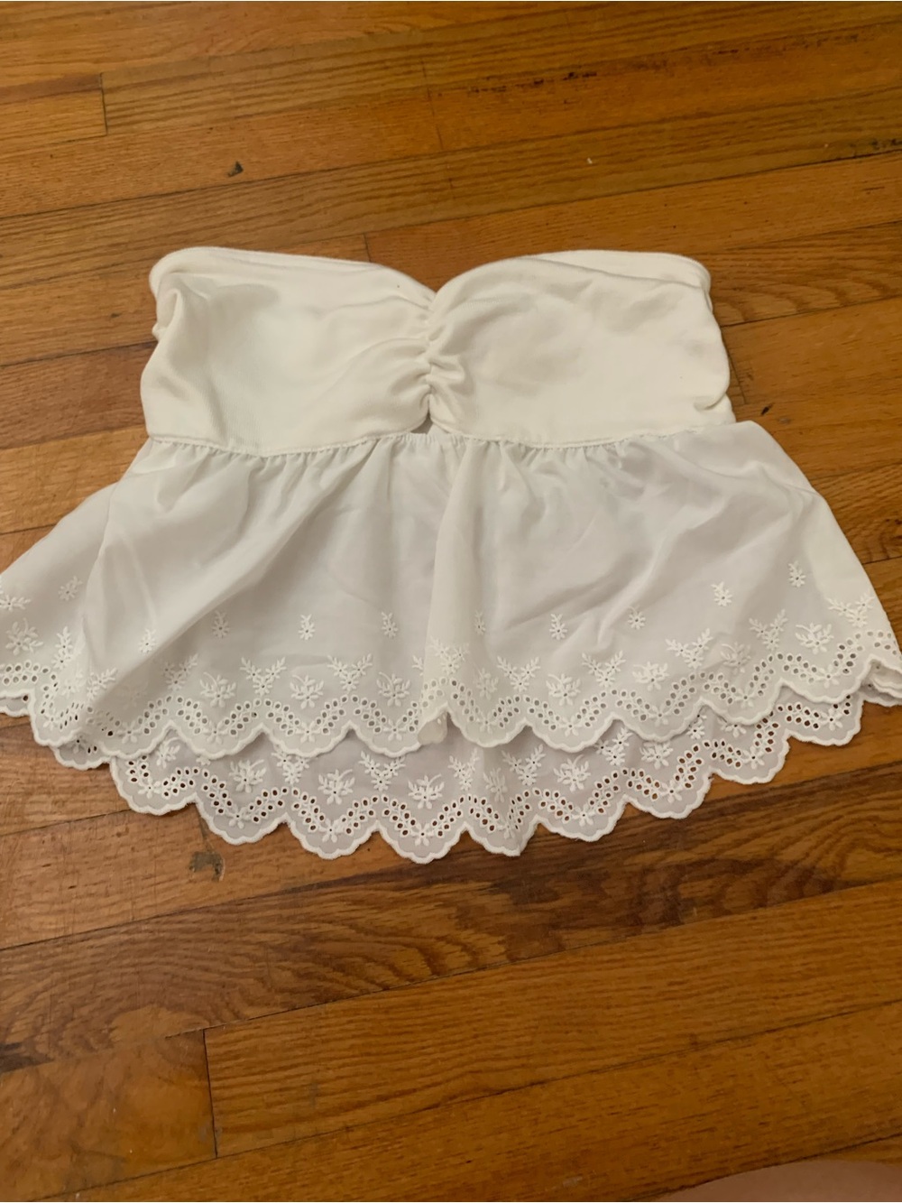 wild fable White strapless top